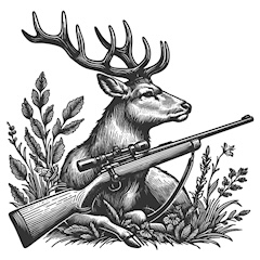 deer-with-hunting-rifle-in-nature-scene-vector-54279331.jpeg